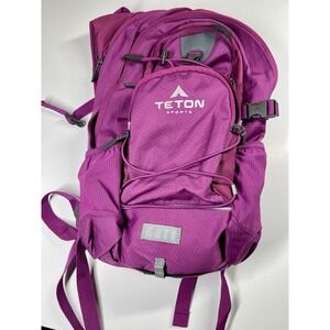 Nwot TETon  Sports Oasis 1100 Hydration Backpack w Rain Cover Pink Fuchsia 18